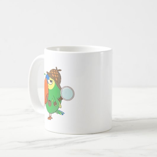 Funny Amazon Parrot Detection Tasse (Vorderseite Links)