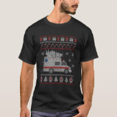 Funny Ambulance EMT Paramedic Christmas Unisex Ad T-Shirt (Vorderseite)
