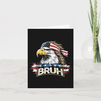 Funny America Flag Usa Bald Eagle Bruh Meme Men Wo Karte