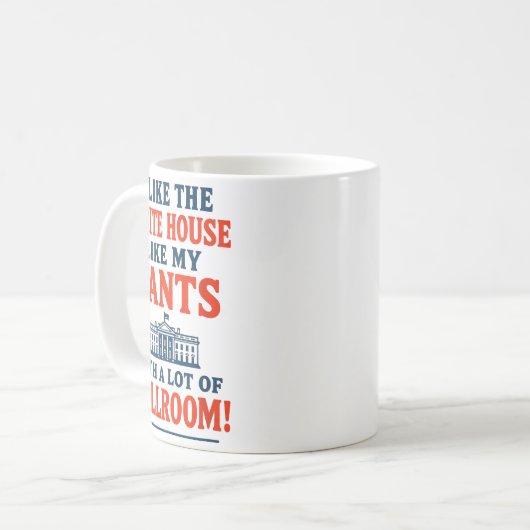 Funny America Quote - I Like The White House My Pa Kaffeetasse (Vorderseite Links)