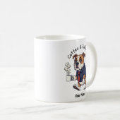Funny American Bulldog  Business Suit Coffee  Kaffeetasse (VorderseiteRechts)