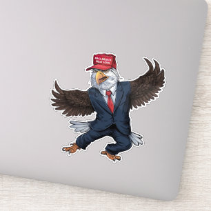 Funny American Eagle Aufkleber