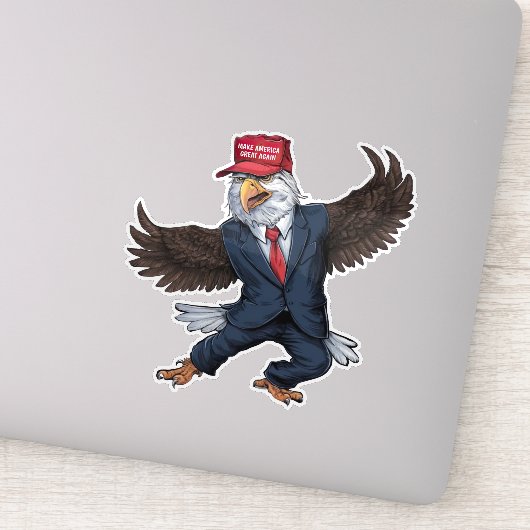 Funny American Eagle Aufkleber (Detail)