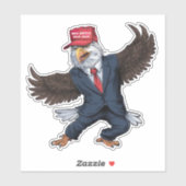 Funny American Eagle Aufkleber (Blatt)