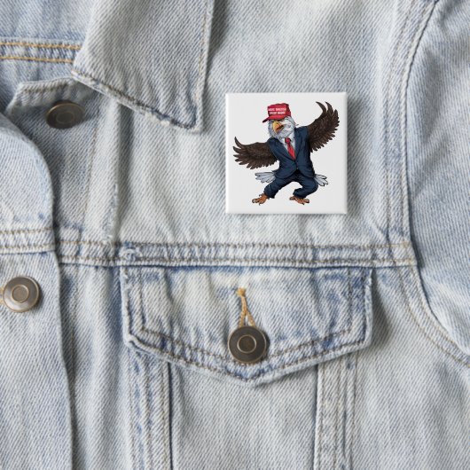 Funny American Eagle Button (Beispiel)