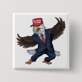 Funny American Eagle Button (Vorderseite)