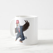 Funny American Eagle Kaffeetasse (Vorderseite Links)