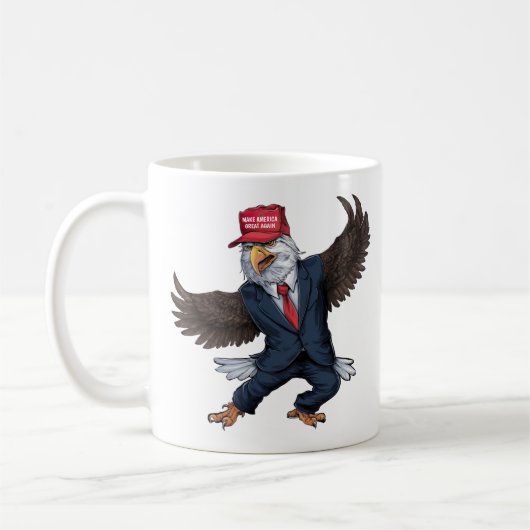 Funny American Eagle Kaffeetasse (Links)