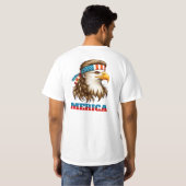 Funny American Eagle T - Shirt (Schwarz voll)