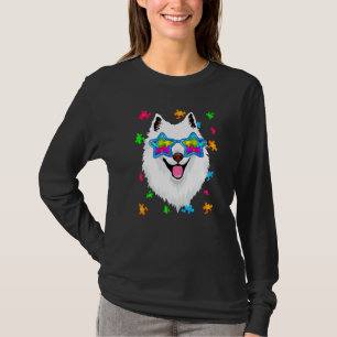 Funny American Eskimo Puzzle Autismus Awareness Hu T-Shirt