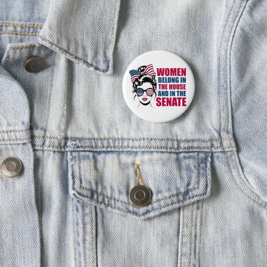 Funny American Feminist Zitat politisch Button (Beispiel)