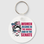 Funny American Feminist Zitat politisch Schlüsselanhänger (Vorderseite)