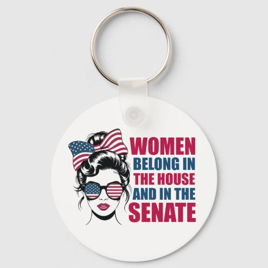 Funny American Feminist Zitat politisch Schlüsselanhänger (Vorderseite)