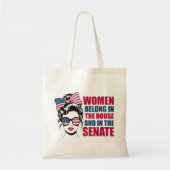 Funny American Feminist Zitat politisch Tragetasche (Vorne)