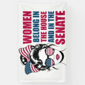 Funny American Feminist Zitat politische Wahl Banner (Vertikal)