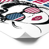 Funny American Feminist Zitat politische Wahl Poster (Ecke)