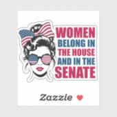 Funny American Feminist Zitat Politischer Laptop Aufkleber (Blatt)
