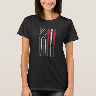 Funny American Flag Baseball Team Premium T-Shirt