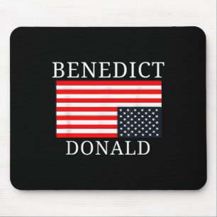 Funny American Flag Benedict Donald Anti Trump Mousepad
