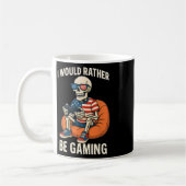 Funny American Flag Cool Skeleton Gamer Video Gami Kaffeetasse (Links)