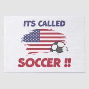 Funny american flagge namens SOCCER nicht FOOTBALL Seidenpapier