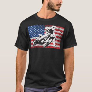Funny American Flat Track Motorrad Geschenk Cool B T-Shirt