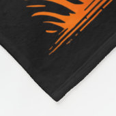 Funny American Football Skeleton Player Halloween Fleecedecke (Ecke)