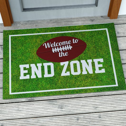 Funny American Football Thema End Zone Doormat Fußmatte