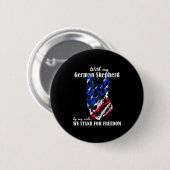 Funny American German Quotes Germany Deutsch Button (Vorne & Hinten)