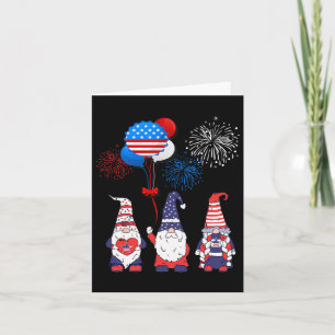 Funny American Gnomes Cool 4. Juli Tag Unabhängigk Karte