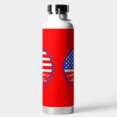 Funny American Golf Player Trinkflasche (links)