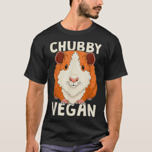 Funny American Guinea Pig Chubby Vegan Cavy Piggy T-Shirt