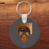 Funny American Melanin History Queen Black African Schlüsselanhänger (Vorderseite)