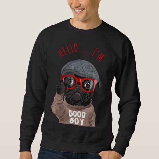 Funny American Pitbull Dog Lover Sweatshirt (Vorderseite)