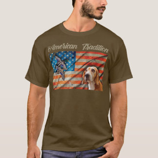 Funny American Tradition Enck Hunting Fohound Dog T-Shirt