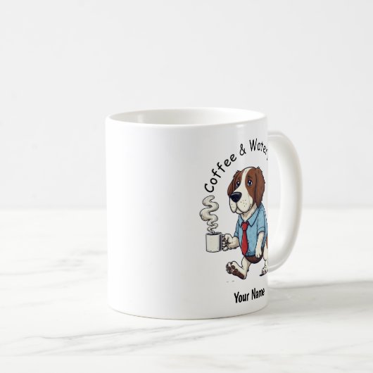 Funny American Water Spaniel Business Suit Coffee Kaffeetasse (VorderseiteRechts)