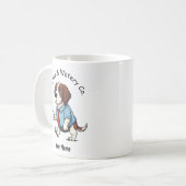 Funny American Water Spaniel Business Suit Coffee  Kaffeetasse (Vorderseite Links)