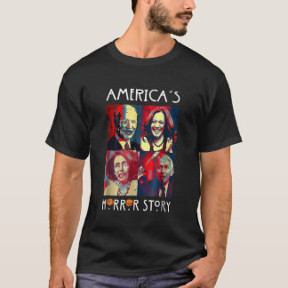 Funny Americas Horror Story Biden Halloween Costum T-Shirt