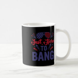Funny Amerikanische Unabhängigkeitstag gerade hier Kaffeetasse