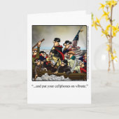 Funny Amerikanische Unabhängigkeitstag Grußkarte Karte (Gelbe Blume)