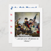 Funny Amerikanische Unabhängigkeitstag Party Einla Einladung (Vorne/Hinten)