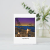 Funny Amerikanische Unabhängigkeitstag Postcard Ankündigungspostkarte (Stehend Vorderseite)