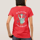 Funny Amerikanische Unabhängigkeitstag Rot, Weiß u T-Shirt (Rückseite)