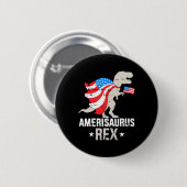 Funny Amerisaurus Rex Dinosaur Unabhängigkeitstag  Button (Vorne & Hinten)