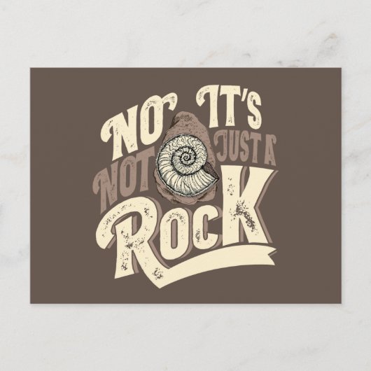 Funny Ammonites Fossilien Hunter Quote Postkarte (Vorderseite)