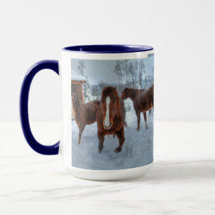 Funny Amour Stallion und Reluctant Mare Horses Tasse