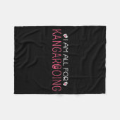 Funny & Cute I Am All For Kangarooing - Nicu N Fleecedecke (Vorderseite (Horizontal))