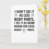 Funny Amputee Erholung Geschenke | Amputierarm Karte (Gelbe Blume)