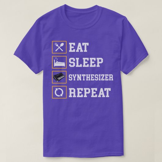 Funny Analog Synthesizer Design Studio Music Lover T-Shirt (Design vorne)