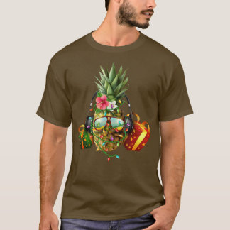Funny Ananas Weihnachtsbaum Lichter Weihnachten We T-Shirt